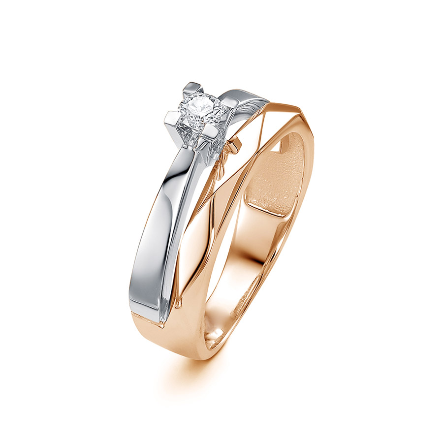 Кольцо, золото, бриллиант, 3586-110